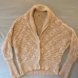 Free People Wool Blend Crochet Sweater